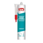 Герметик силикон-акриловый универсальный КМ прозрачный 280 мл