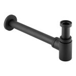 Сифон для раковины Wirquin Linies Mini 1 1/4х32 мм без выпуска с отводом черный (30722857)