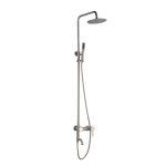 Душевая система РМС с верхним душем с лейкой со смесителем сталь (SUS124-009DK)