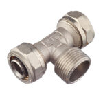 Тройник VALTEC (VTm.333.N.260626) 26 обж(ц) х 1 НР(ш) х 26 обж(ц)