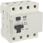 УЗО IEK Armat R10N 40А 4P тип AC 30 мА 10 кА (AR-R10N-4-040C030)