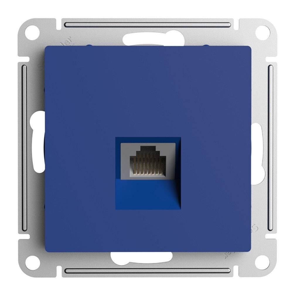 original-16379.jpg Розетка компьютерная Systeme Electric AtlasDesign встраиваемая аквамарин RJ45 (ATN001183) — изображение 1