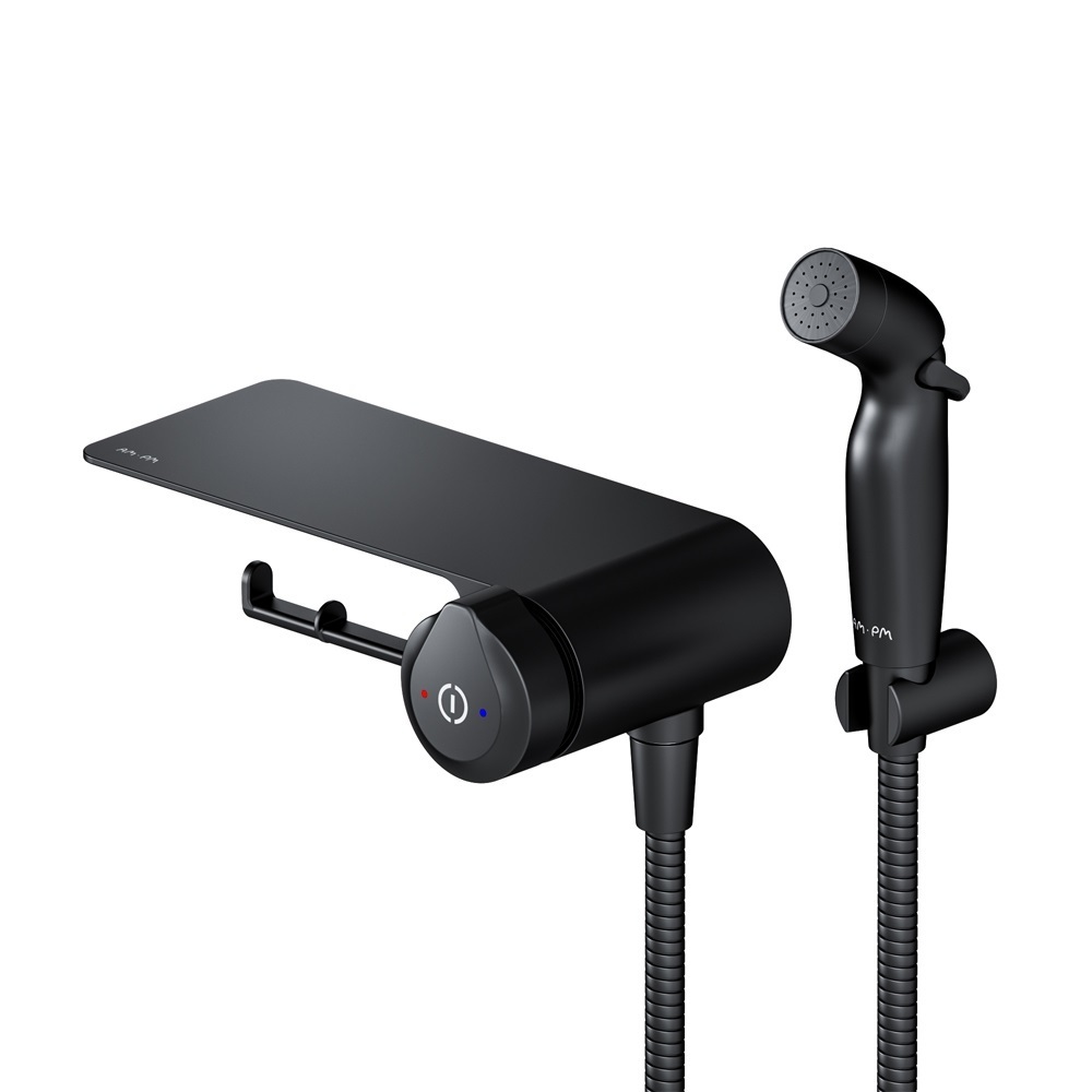 original-16446.jpg Смеситель с гигиеническим душем встраиваемый AM.PM X-Joy черный (F0H85A822) — изображение 1