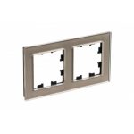 Рамка Systeme Electric AtlasDesign Nature двухместная шампань (ATN320502)