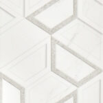 Плитка облицовочная Нефрит Фьюжен геометрия белая 400х200х8 мм (15 шт.=1,2 кв.м)