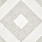 Плитка облицовочная Нефрит Фьюжен ромбы белая 400х200х8 мм (15 шт.=1,2 кв.м)