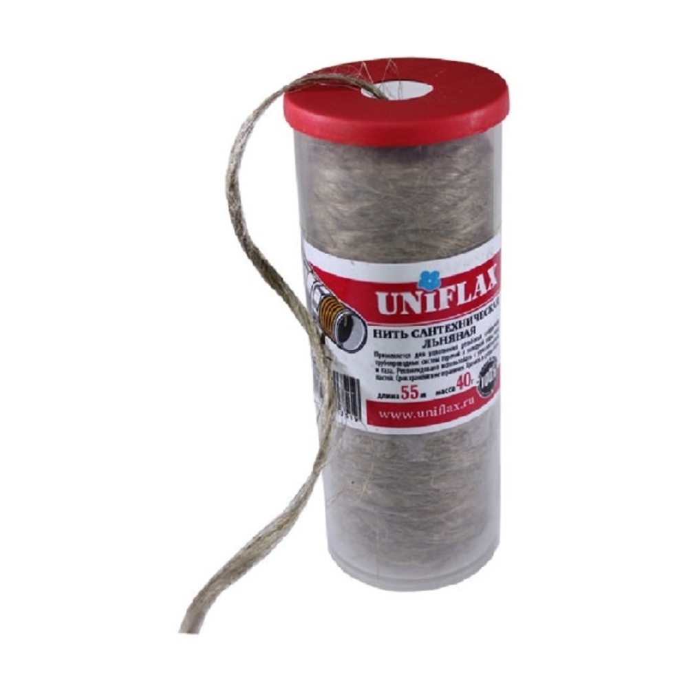 original-16492.jpg Нить для герметизации резьбы Uniflax Uniflax льняная 55 м — изображение 1