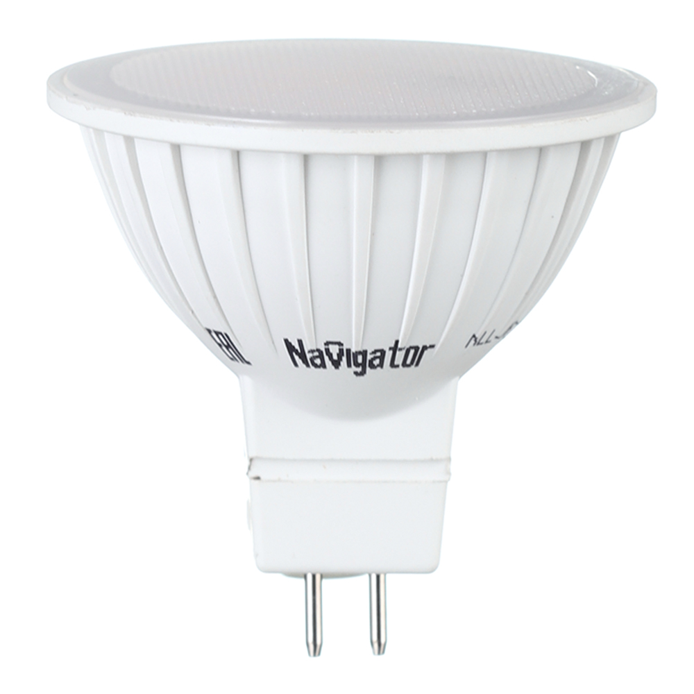original-16589.jpg Лампа светодиодная Navigator GU5.3 3000К 7 Вт 500 Лм 220 В рефлектор MR16 матовая диммируемая — изображение 1