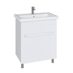 Комплект тумба с раковиной Sanstar Модена 70 см напольная белая (224.1-1.4.1.К)