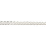 Шнур вязаный полипропиленовый 8 прядей белый d4 мм без сердечника