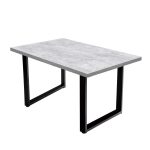 Стол кухонный прямоугольный 1,2х0,8 м бетон светлый 9631 (53847)