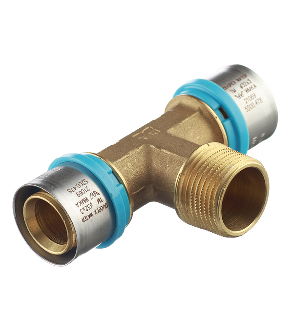 original-16836.jpg Тройник Tiemme 32(пресс) х 1 НР(ш) х 32(пресс) — изображение 1