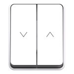 Кнопка управления жалюзи Systeme Electric AtlasDesign Profi54 накладная белая (ATN540119)