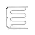 Полотенцесушитель водяной Indigo Liana 600х600 мм фокстрот с боковым подключением 500 мм хром