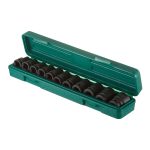 Набор головок ударных Jonnesway 1/2 для пневмоинструмента 10-24 мм 11 предметов (S03A4111S)