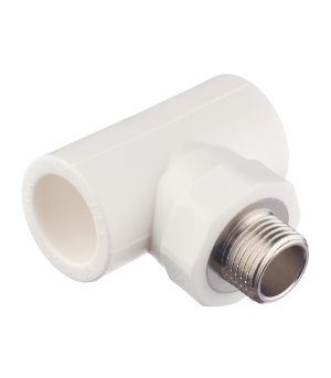 Тройник полипропиленовый Valtec переходный 25 мм х 1/2 НР(ш) х 25 мм (VTp.733.0.02504)