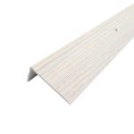 Порог алюминиевый угловой наружный 40х20х900 мм дуб ривалго белый