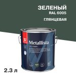 Краска по ржавчине Tikkurila/Tikkivala Metallista зеленая гладкая глянцевая 2,3 л