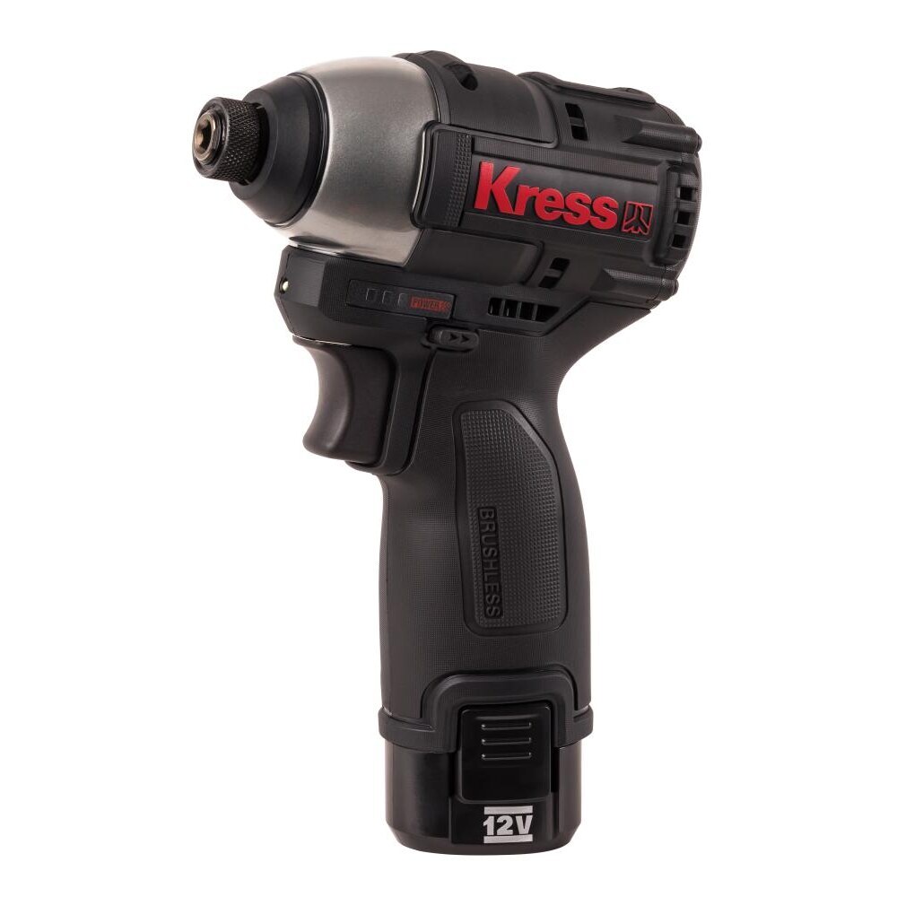 original-17577.jpg Винтоверт ударный аккумуляторный бесщеточный Kress 12 В 2 Ач Li-Ion 2 АКБ и ЗУ (KU203.1) — изображение 1