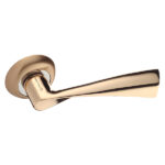 Ручка дверная Palladium City A Swim GP круглая розетка золото