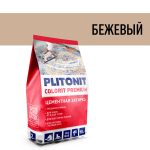 Затирка цементная эластичная Plitonit Colorit Premium бежевая пакет 2 кг