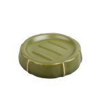 Мыльница для ванной Zenfort Агава настольная керамика зеленая (106423)