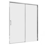 Душевая дверь Abber Komfort стекло прозрачное 160х200 см профиль хром 8 мм раздвижная (AG93160)