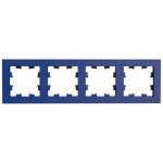 Рамка Systeme Electric AtlasDesign четырехместная аквамарин (ATN001104)