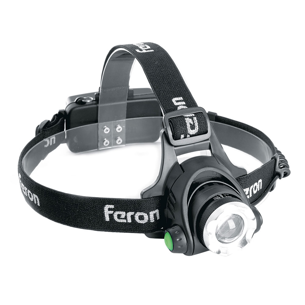 original-18273.jpg Фонарь налобный Feron 1 LED 5 Вт аккумуляторный Li-Ion 2000 мАч пластик — изображение 1