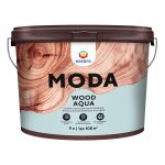 Краска фасадная по дереву Eskaro Moda Wood Aqua акриловая база TR бесцветная 9 л