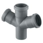 Крестовина Ostendorf HTDA d50х50х50 мм 67° пластиковая одноплоскостная для внутренней канализации (112900)