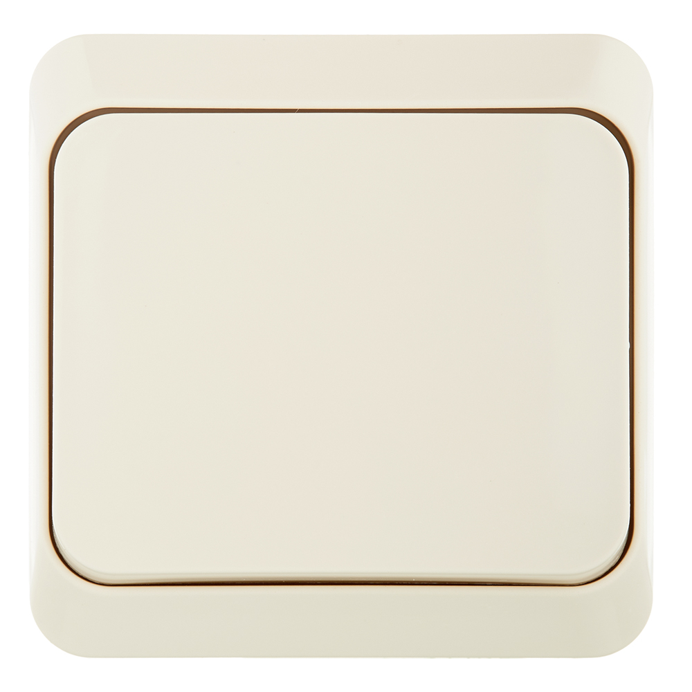 original-18676.jpg Переключатель Systeme Electric Этюд одноклавишный накладной кремовый (BA10-004K) — изображение 1