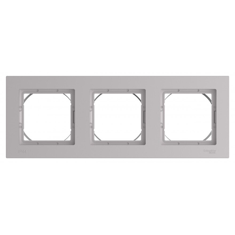 original-18683.jpg Рамка Systeme Electric AtlasDesign Aqua трехместная алюминий (ATN440303) — изображение 1