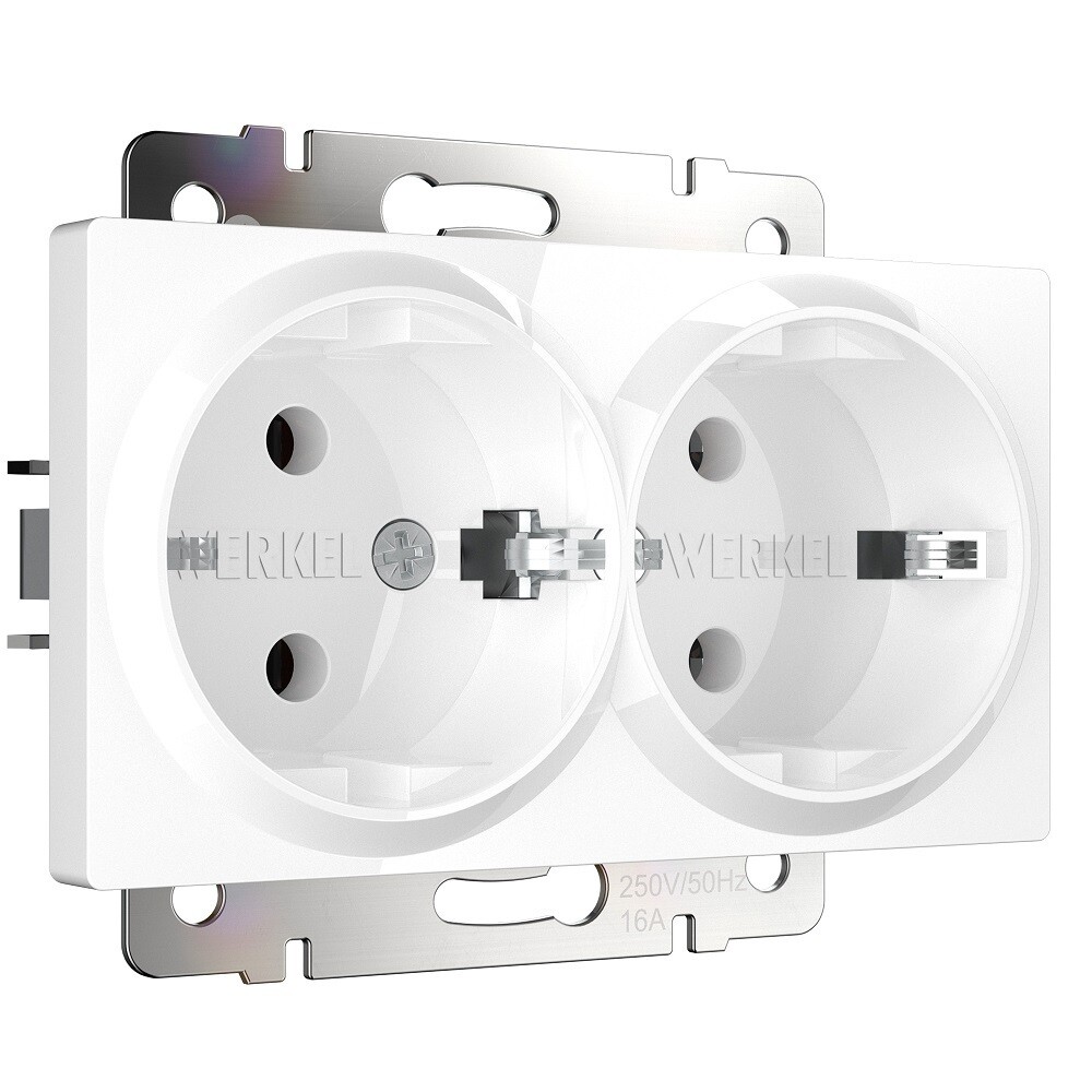 original-18758.jpg Розетка Werkel встраиваемая белая (a051129) — изображение 1