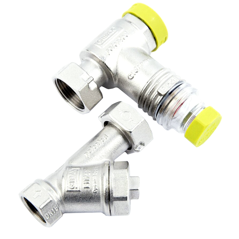 original-19033.jpg Фильтрогидромат для подключения счетчика Gibax G0020 3/4 с обратным клапаном — изображение 1