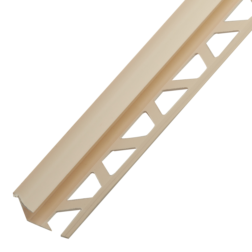 original-19233.jpg Уголок ПВХ для кафельной плитки внутренний 8 мм 2,5 м слоновая кость — изображение 1