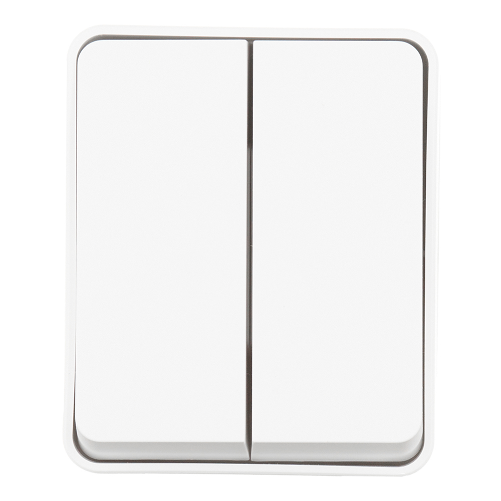 original-19338.jpg Выключатель Systeme Electric AtlasDesign Profi54 двухклавишный накладной белый (ATN540151) — изображение 1