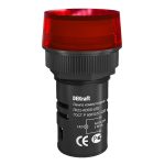 Лампа сигнальная Dekraft ЛK-22 220 В IP54 пластиковая красная (25066DEK)