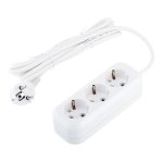 Удлинитель UNIVersal 3 розетки 3 м ПВС 3х1 кв.мм 13 А 2,9 кВт белый (9631977)