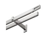 Карниз настенный металлический двухрядный профильный Хай-тек 200 см сталь (171.123)