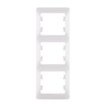 Рамка Systeme Electric Glossa трехместная белая (GSL000107)