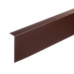 Планка лобовая металлическая Grand Line коричневая RAL 8017 2 м