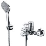 Смеситель для ванны WasserKraft Main хром однорычажный с коротким изливом с лейкой (4101)