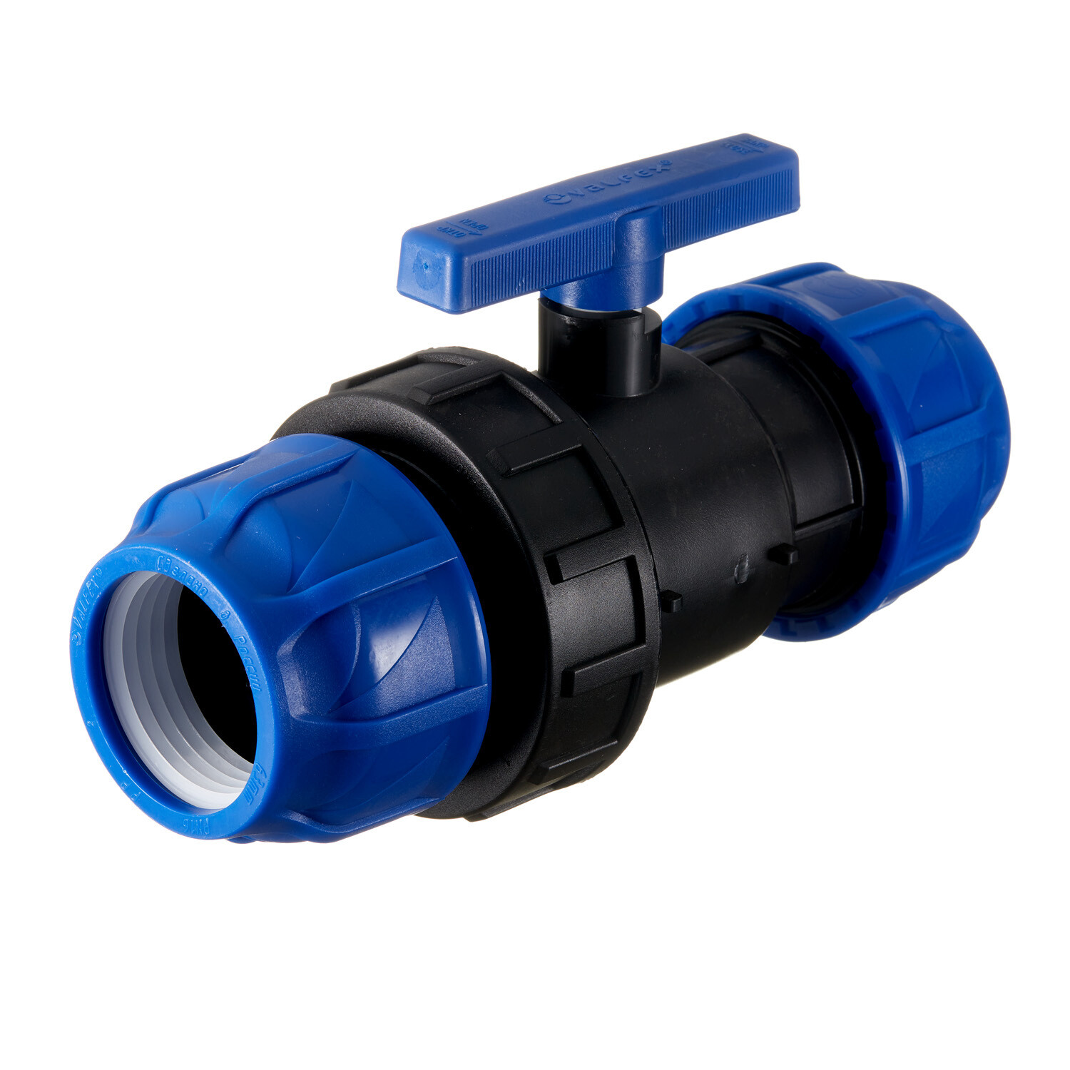 original-20441.jpg Кран шаровой ПНД Valfex компрессионный 63х63 мм — изображение 1