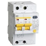 Автомат дифференциальный IEK Karat 50А 1P+N тип AC 100 мА 4,5 кА (MAD10-2-050-C-100)