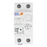 Автомат дифференциальный КЭАЗ OptiDin D63 40А 1P+N тип AC 30 мА 4,5 кА (328102)
