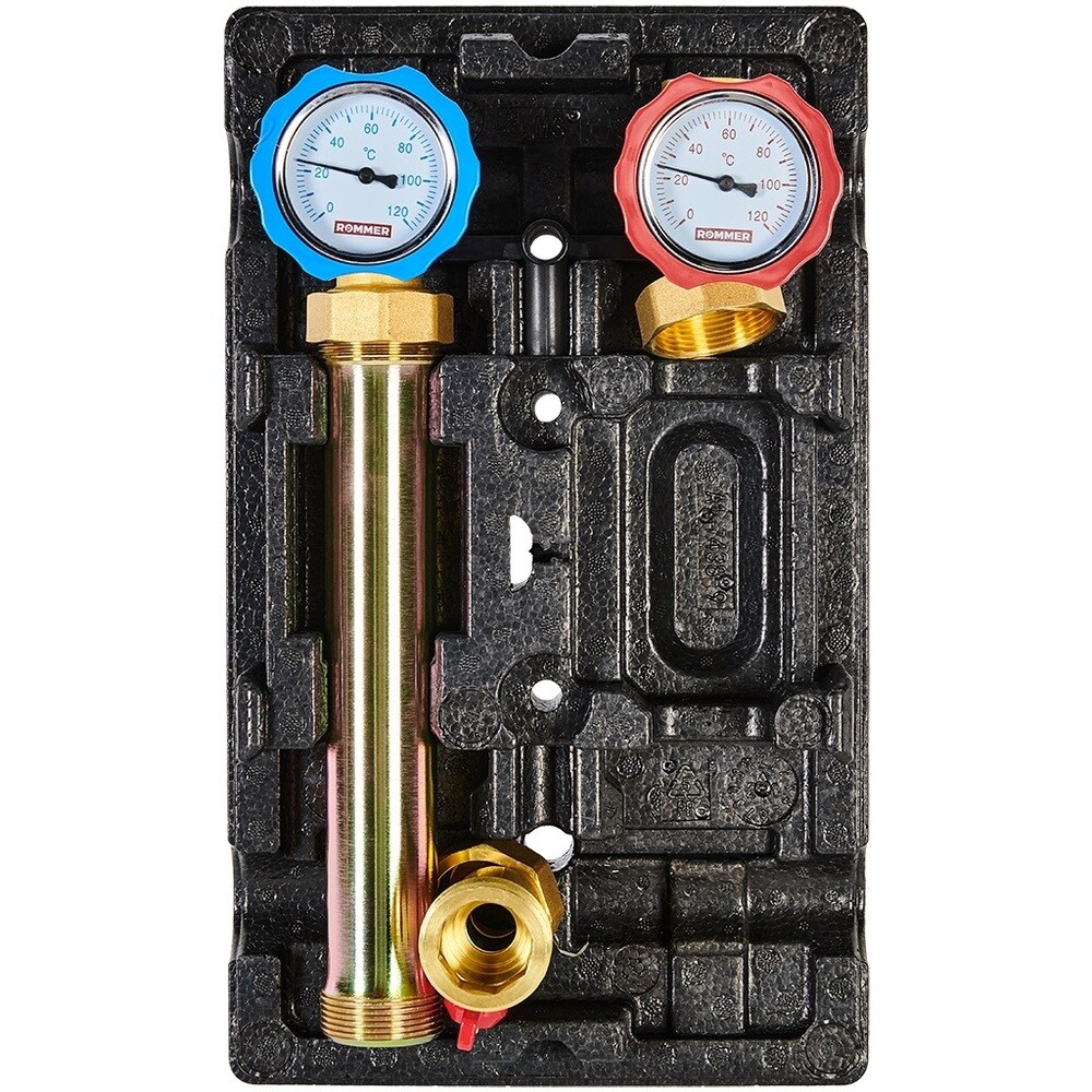 original-20759.jpg Насосная группа Rommer 1 ВР(г) х 1 1/2 НР(ш) с прямым контуром без насоса (RDG-1001-002501) — изображение 1