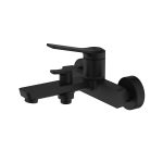 Смеситель для ванны Iddis Parker черный однорычажный с коротким изливом без лейки (PARBL02i02WA)