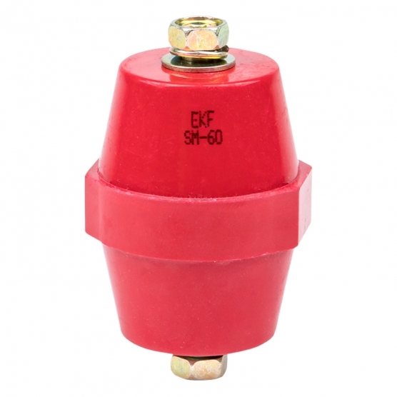 original-20836.jpg Изолятор EKF PROxima SM-60 IP30 900 А с болтом и шайбой пластиковый красный (10 шт.) (plc-sm-60) — изображение 1