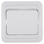 Выключатель Makel Mimoza одноклавишный встраиваемый белый (12001)
